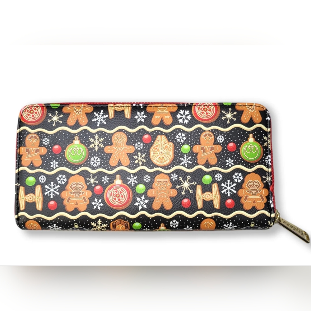 LOUNGEFLY STAR WARS GINGERBREAD AOP WALLET